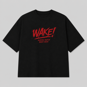 Camiseta Oversized WAKE WAKE Treino 100% Algodão Streetwear
