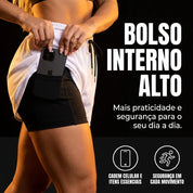 Bella Fit - Short De Compressão 2 em 1