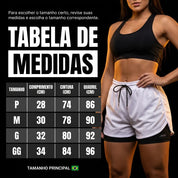Bella Fit - Short De Compressão 2 em 1
