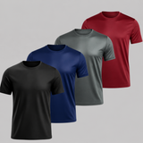 Kit 4 Camisetas Dry Fit Fitness Pra Treino Academia e Corrida