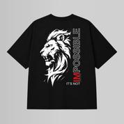 Camiseta Oversized Leão Streetwear Treino Academia