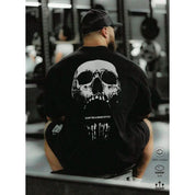 Camiseta Oversized Academia Caveira