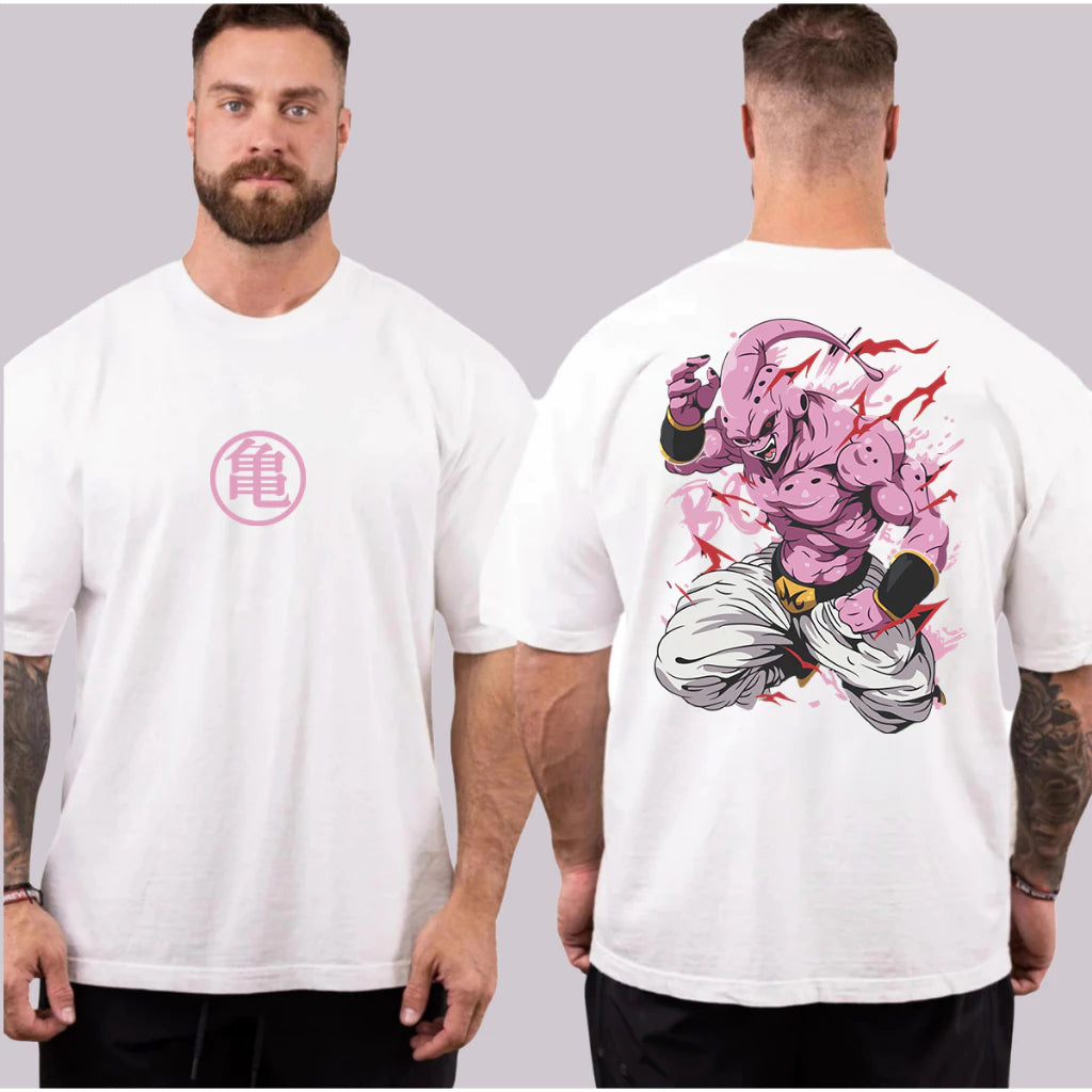 Camiseta Camisa Oversized Majin Boo Streetwear 100% Algodão
