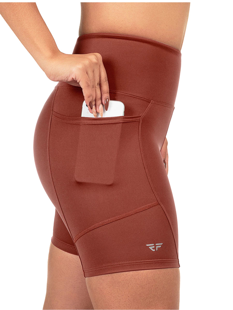 Short Com Bolso Para Corrida de Compresão
