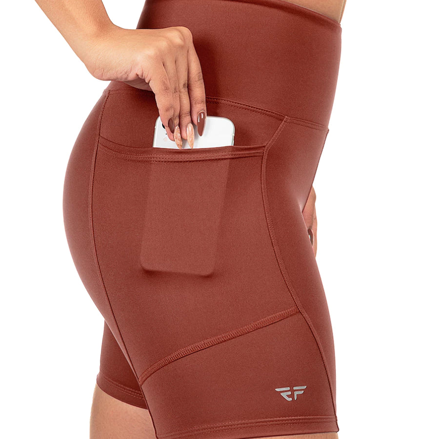 Short Com Bolso Para Corrida de Compresão