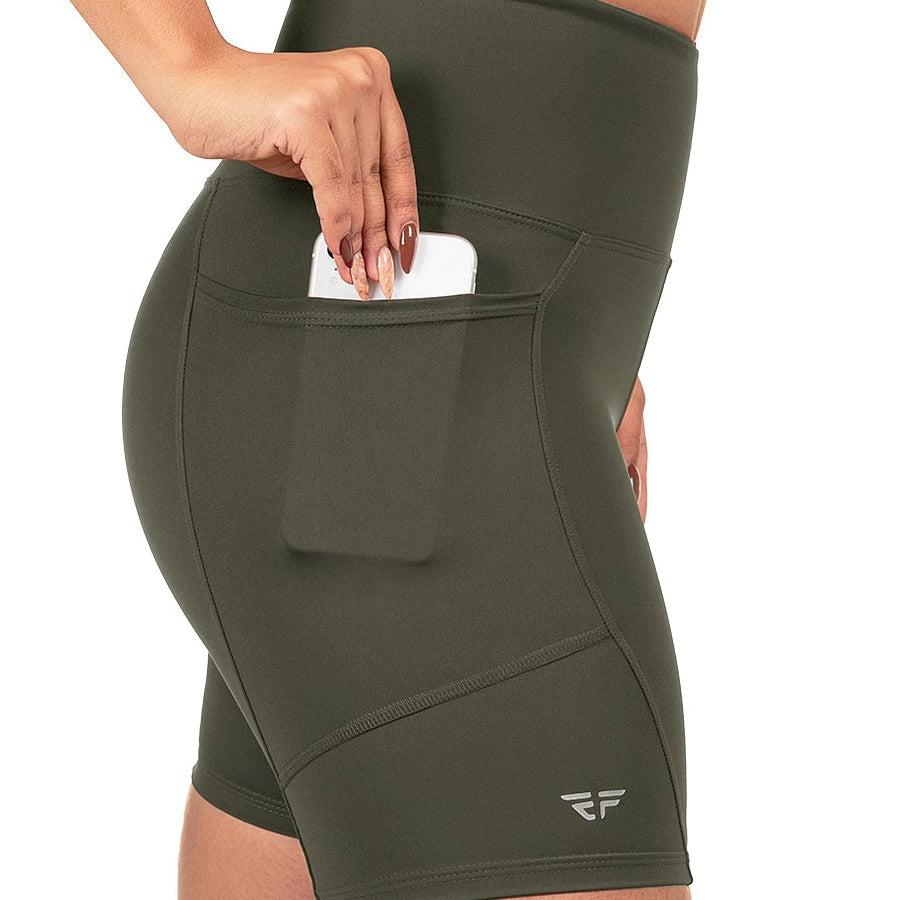 Short Com Bolso Para Corrida de Compresão