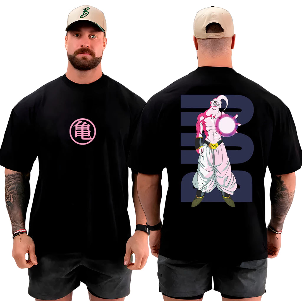 Camiseta Camisa Oversized Majin Boo Streetwear 100% Algodão