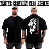 Camiseta Oversized Leão Streetwear Treino Academia