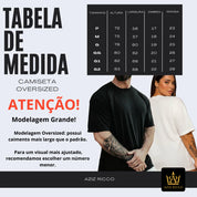 Camiseta Oversized WAKE WAKE Treino 100% Algodão Streetwear