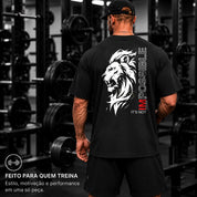 Camiseta Oversized Leão Streetwear Treino Academia