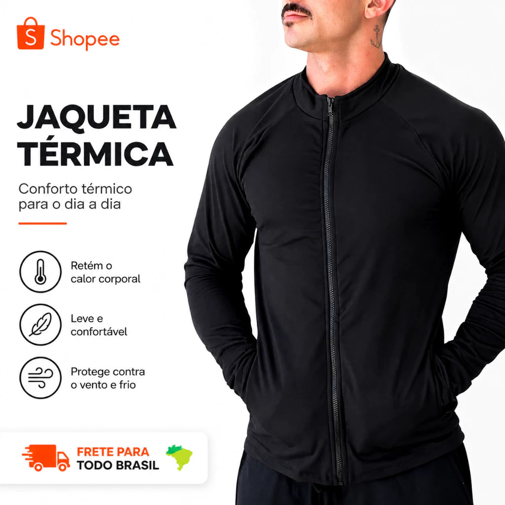 Jaqueta Esportiva Masculina Com Proteção Uv