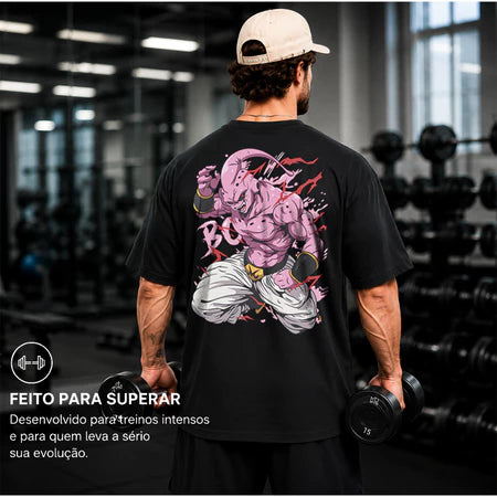Camiseta Camisa Oversized Majin Boo Streetwear 100% Algodão