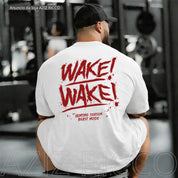 Camiseta Oversized WAKE WAKE Treino 100% Algodão Streetwear