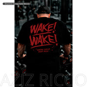 Camiseta Oversized WAKE WAKE Treino 100% Algodão Streetwear