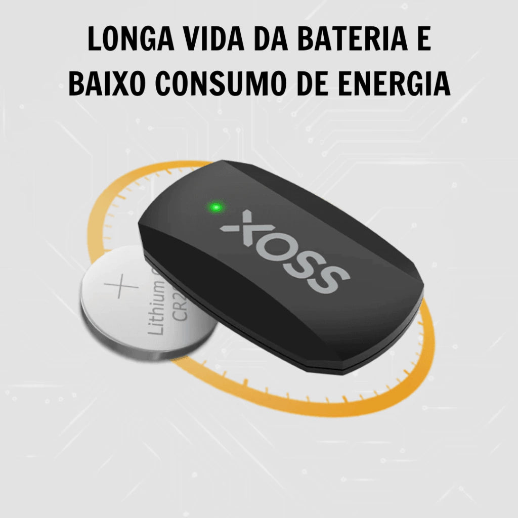 Cinta Cardíaca XOSS X2 Bluetooth + ANT+ GPS