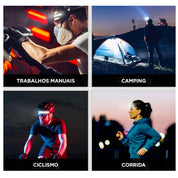 LumiSense Pro - Lanterna de Cabeça LED com Sensor de Movimento