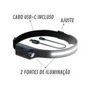 Lumi Pro - Lanterna de Cabeça USB Recarregável