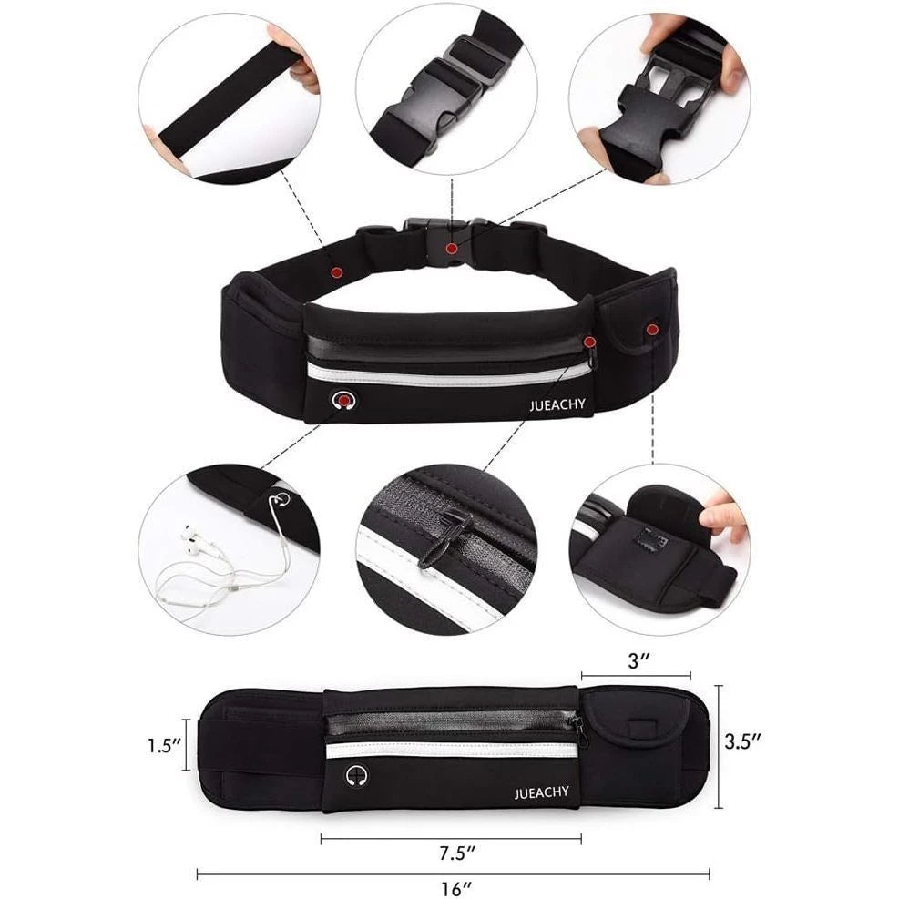 RUN BELT - Compacta, Segura e Resistente à água.
