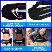 RUN BELT - Compacta, Segura e Resistente à água.
