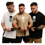 KIT 3 Camiseta JUSTI05 Masculina Premium 100% Algodão Streetwear