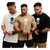 KIT 3 Camiseta JUSTI05 Masculina Premium 100% Algodão Streetwear